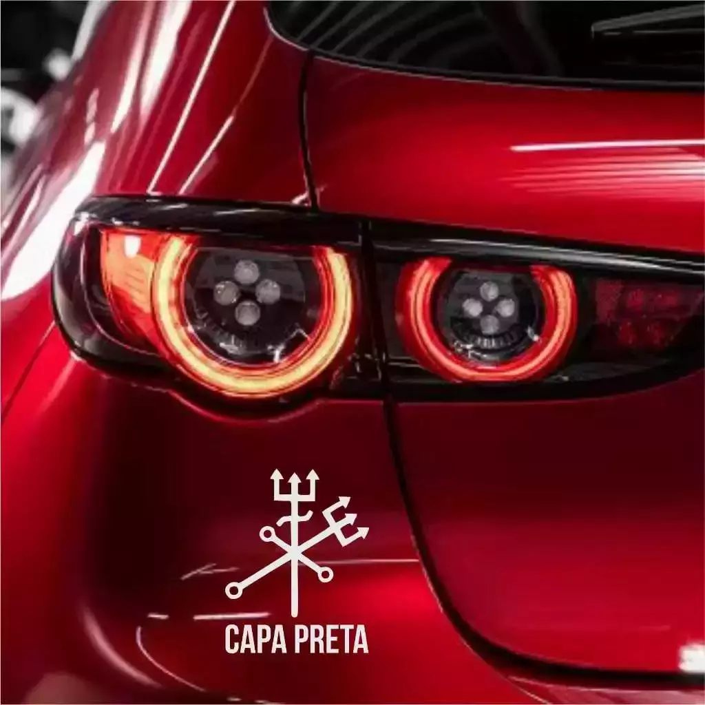 Adesivo Recortado - Exu Capa Preta Umbanda Candomblé