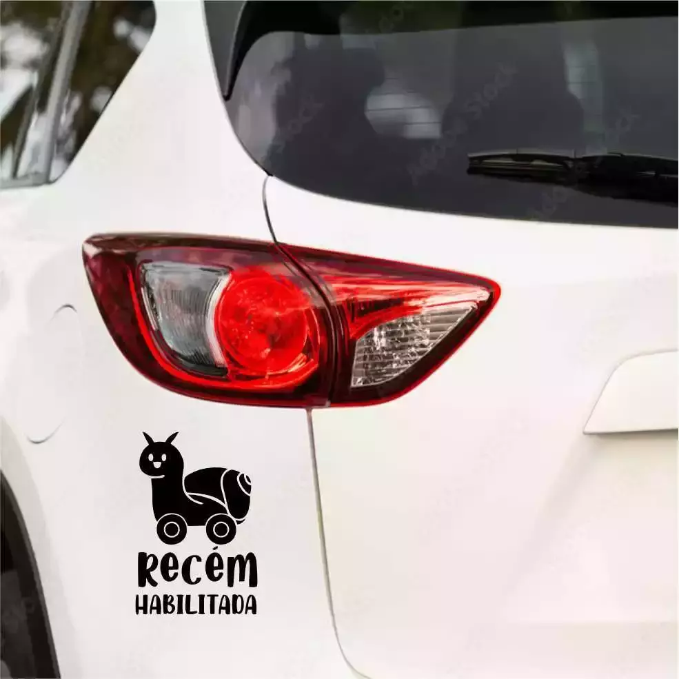 Miniatura 2 de Adesivo Recortado - RECÉM HABILITADA