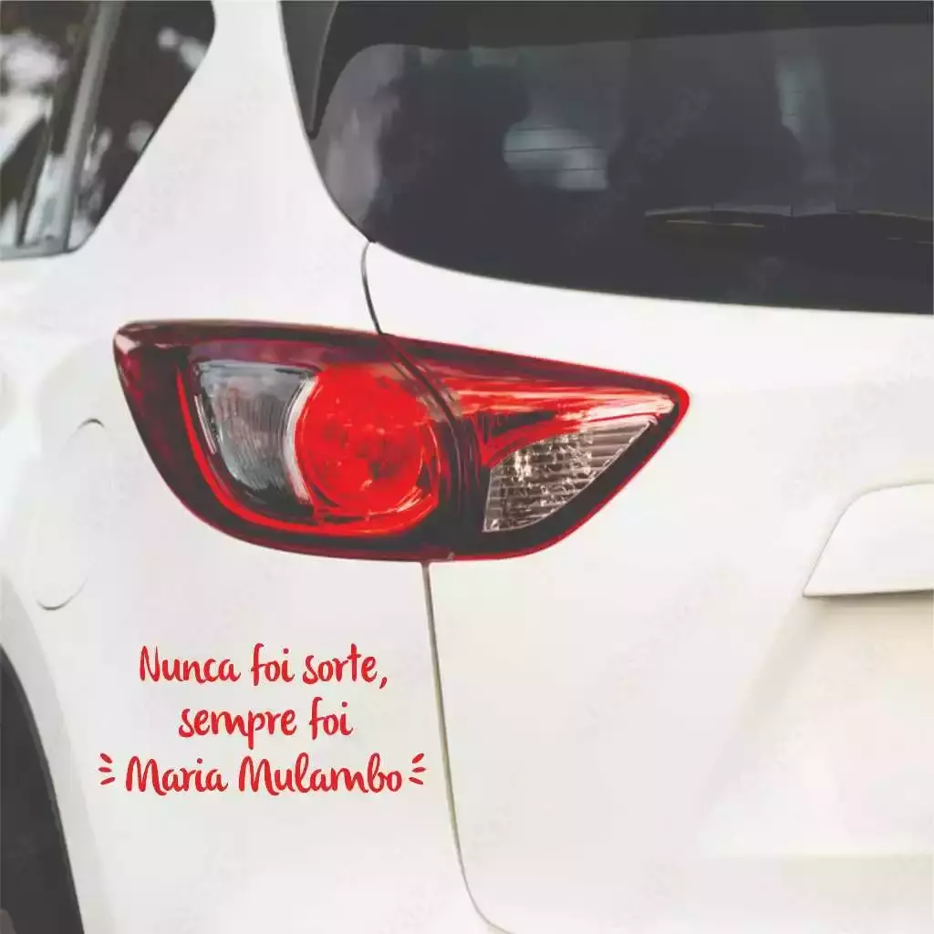 Miniatura 2 de Adesivo Recortado - Nunca foi sorte, sempre fui Maria Mulambo 16x8 Umbanda Candomblé