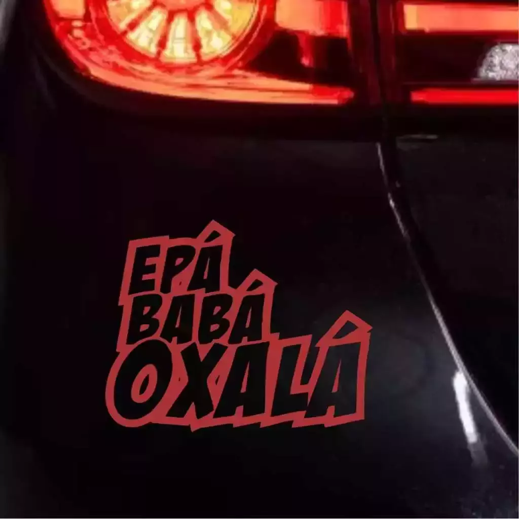 Miniatura 3 de Adesivo Recortado - EPÁ BABÁ OXALÁ 17x13,5 ORIXÁ UMBANDA CANDOMBLÉ Artigos Religiosos Adesivos Carro Stickers Orixás