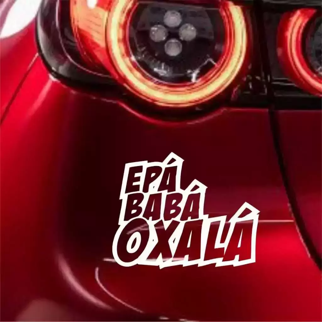 Miniatura 2 de Adesivo Recortado - EPÁ BABÁ OXALÁ 17x13,5 ORIXÁ UMBANDA CANDOMBLÉ Artigos Religiosos Adesivos Carro Stickers Orixás