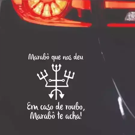 Miniatura 15 de Adesivos VARIOS NOMES 14X15cm Umbanda Candomblé Artigos Religiosos Adesivos Carro Stickers Exu Pomba Gira