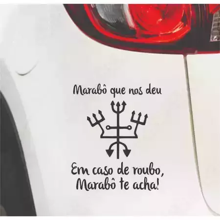 Miniatura 14 de Adesivos VARIOS NOMES 14X15cm Umbanda Candomblé Artigos Religiosos Adesivos Carro Stickers Exu Pomba Gira