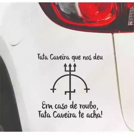 Miniatura 12 de Adesivos VARIOS NOMES 14X15cm Umbanda Candomblé Artigos Religiosos Adesivos Carro Stickers Exu Pomba Gira