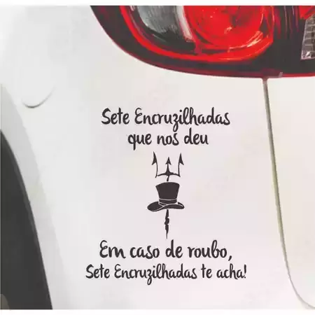Miniatura 11 de Adesivos VARIOS NOMES 14X15cm Umbanda Candomblé Artigos Religiosos Adesivos Carro Stickers Exu Pomba Gira