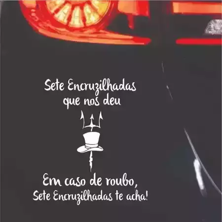 Miniatura 10 de Adesivos VARIOS NOMES 14X15cm Umbanda Candomblé Artigos Religiosos Adesivos Carro Stickers Exu Pomba Gira