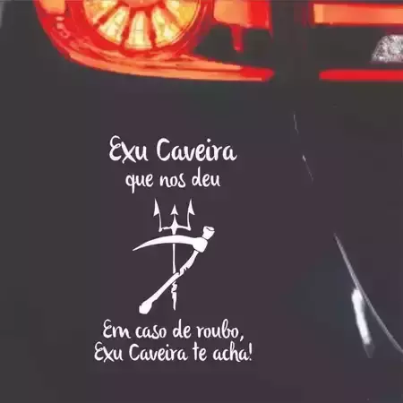 Miniatura 9 de Adesivos VARIOS NOMES 14X15cm Umbanda Candomblé Artigos Religiosos Adesivos Carro Stickers Exu Pomba Gira