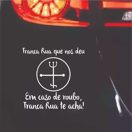 Miniatura 6 de Adesivos VARIOS NOMES 14X15cm Umbanda Candomblé Artigos Religiosos Adesivos Carro Stickers Exu Pomba Gira