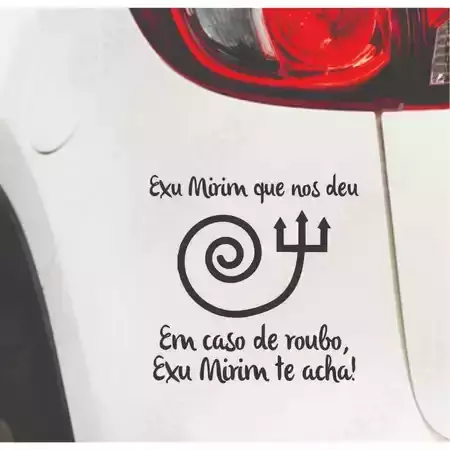 Miniatura 5 de Adesivos VARIOS NOMES 14X15cm Umbanda Candomblé Artigos Religiosos Adesivos Carro Stickers Exu Pomba Gira