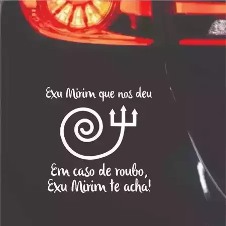 Miniatura 4 de Adesivos VARIOS NOMES 14X15cm Umbanda Candomblé Artigos Religiosos Adesivos Carro Stickers Exu Pomba Gira