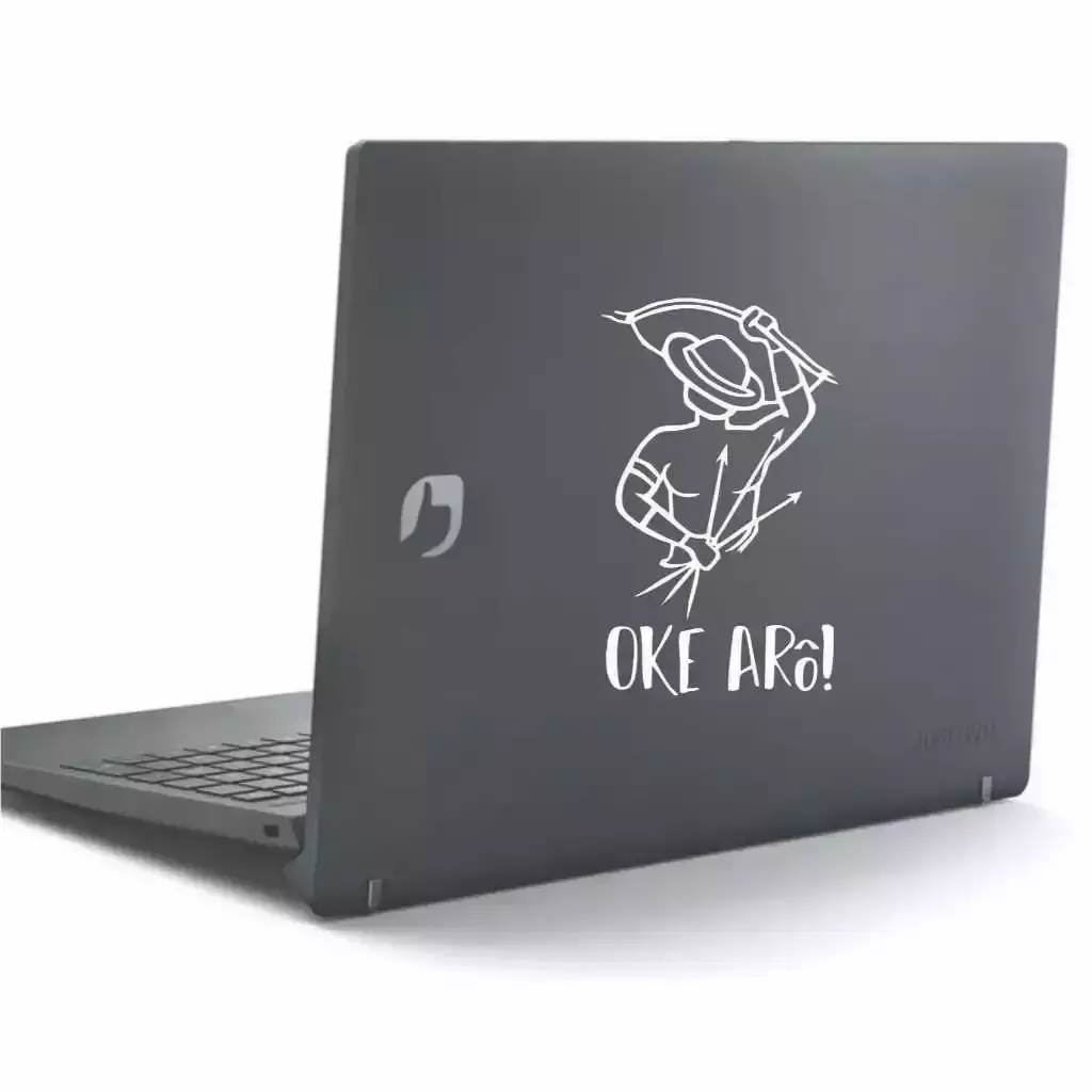 Miniatura 3 de Adesivo Recortado - OXÓSSI 12X20 cm Umbanda Candomblé Artigos Religiosos Adesivos Carro Stickers Exu Pomba Gira caboclo preto velho baiano erê