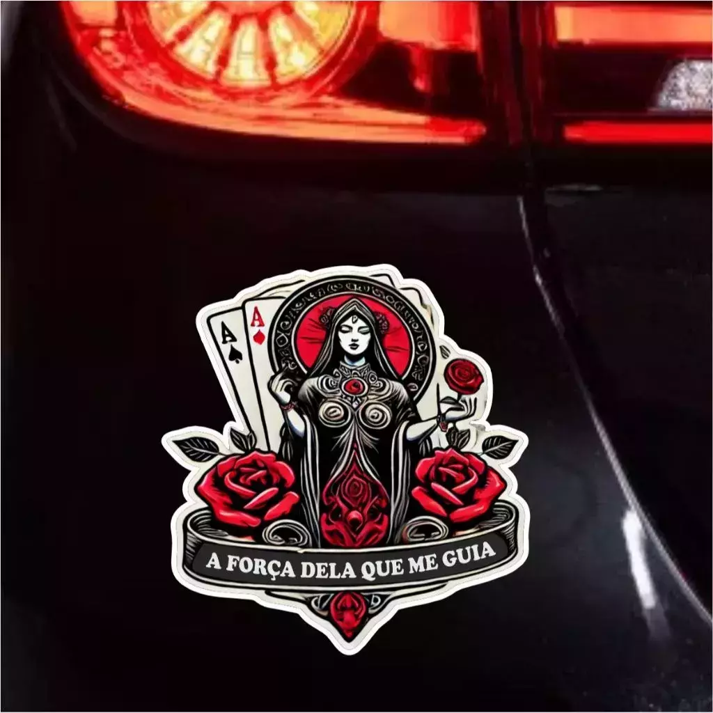 Miniatura 2 de Adesivo Pomba Gira Cigana 15x15 Moça Esquerda Magia Umbanda Candomblé