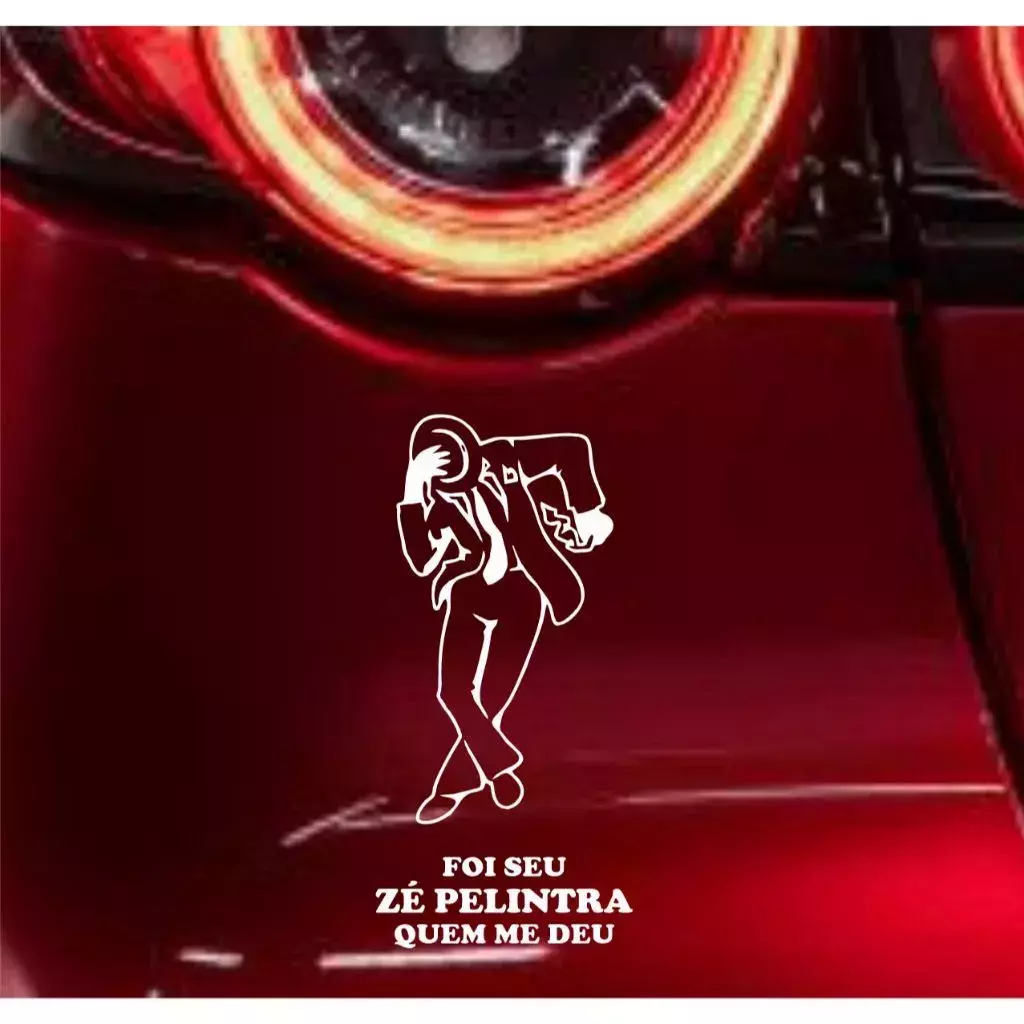 Adesivo Foi Zé Pelintra quem me deu 16x8cm Umbanda Candomblé