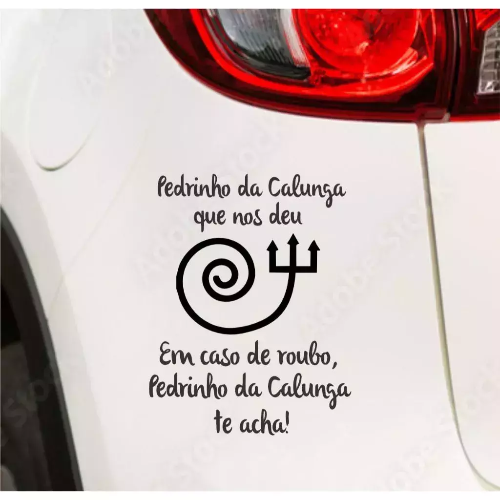 Miniatura 3 de Adesivos VARIOS NOMES 14X15cm Umbanda Candomblé Artigos Religiosos Adesivos Carro Stickers Exu Pomba Gira