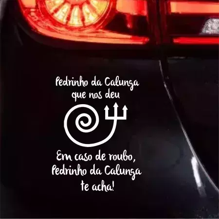 Miniatura 2 de Adesivos VARIOS NOMES 14X15cm Umbanda Candomblé Artigos Religiosos Adesivos Carro Stickers Exu Pomba Gira