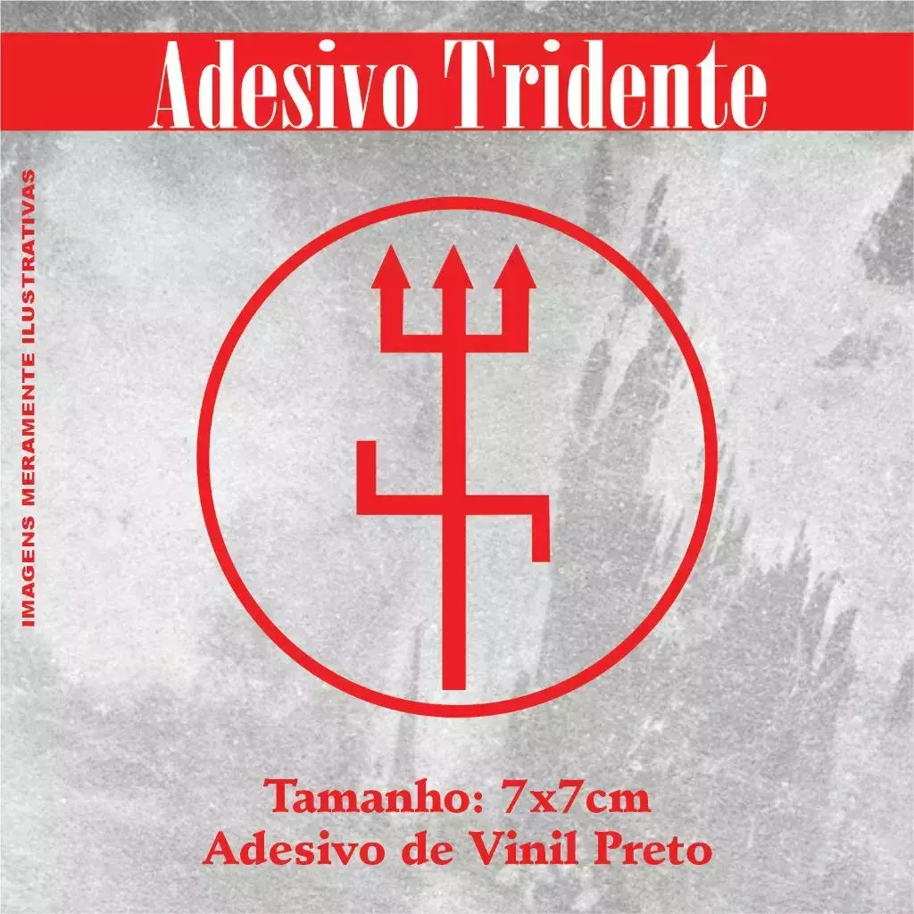Miniatura 2 de Adesivo Recortado - Tridente 7x7cm