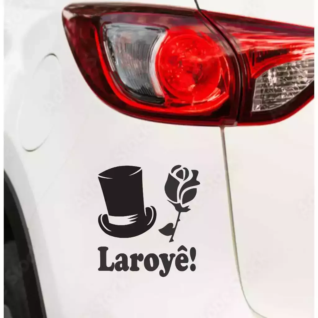 Adesivo LAROYÊ 15x15cm Umbanda Candomblé