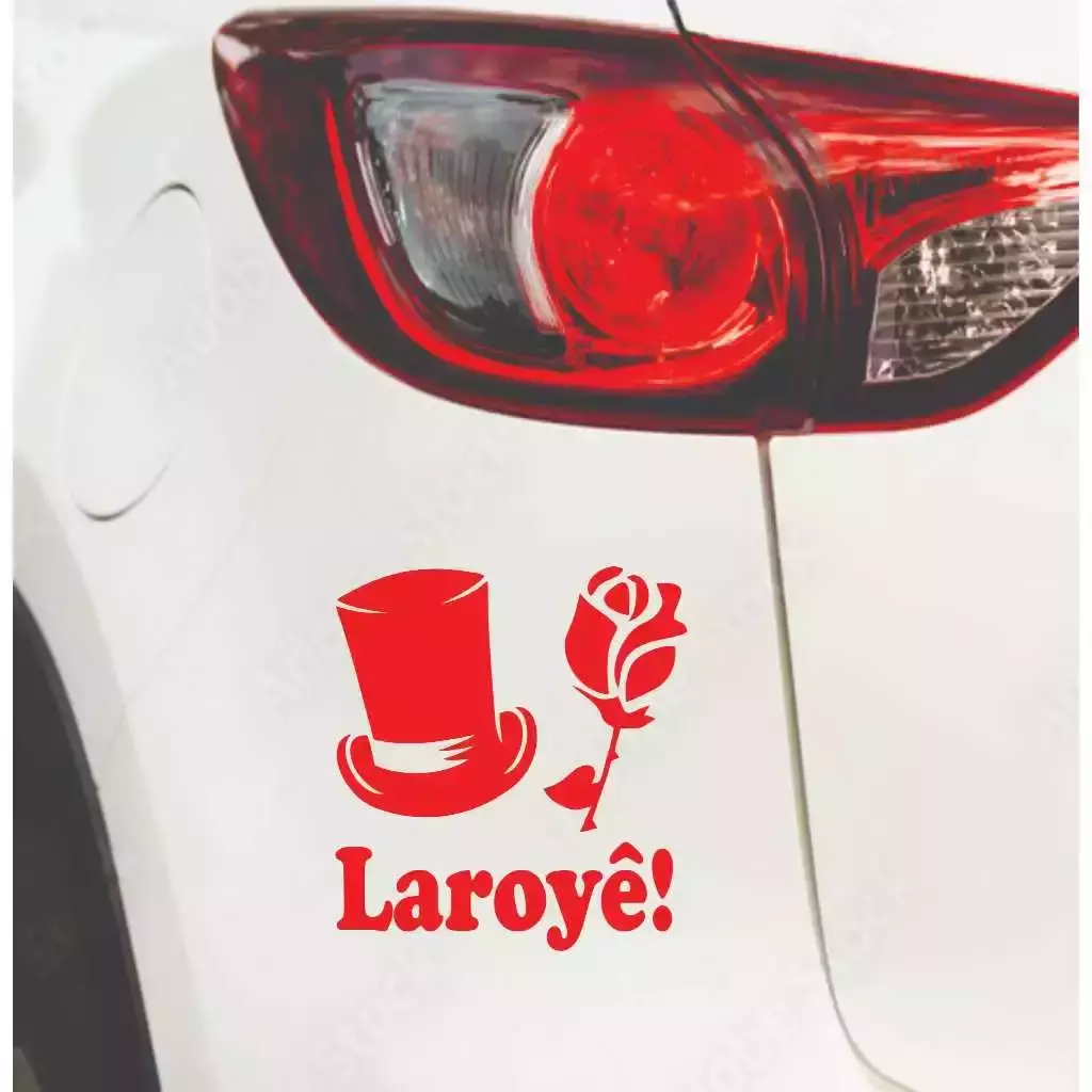 Miniatura 3 de Adesivo LAROYÊ 15x15cm Umbanda Candomblé