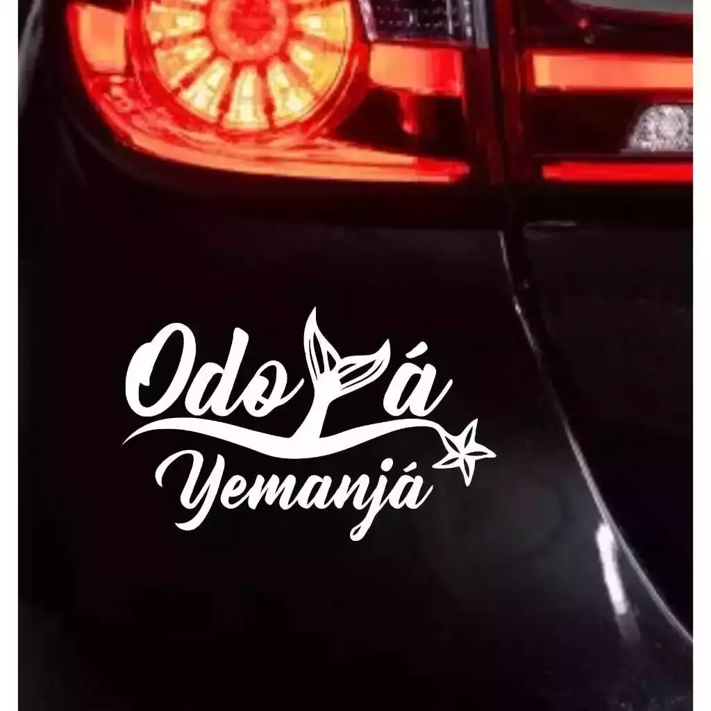 Adesivo ODOYÁ YEMANJÁ 16X10 Orixá Umbanda Candomblé