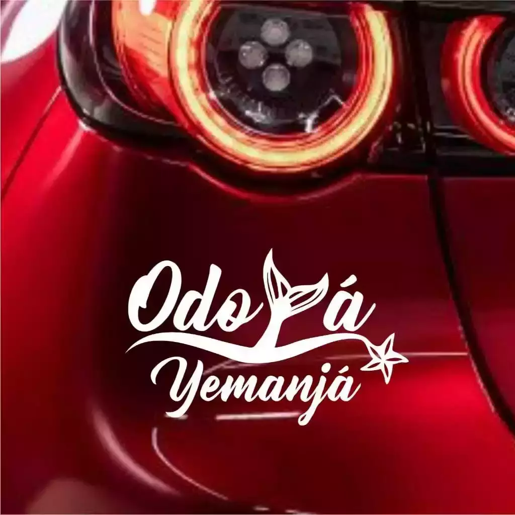 Miniatura 3 de Adesivo ODOYÁ YEMANJÁ 16X10 Orixá Umbanda Candomblé