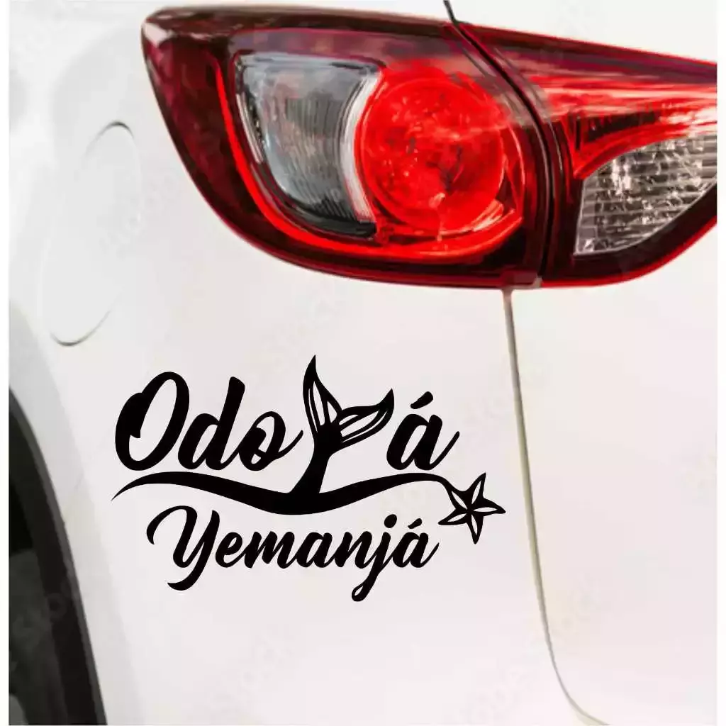 Miniatura 2 de Adesivo ODOYÁ YEMANJÁ 16X10 Orixá Umbanda Candomblé
