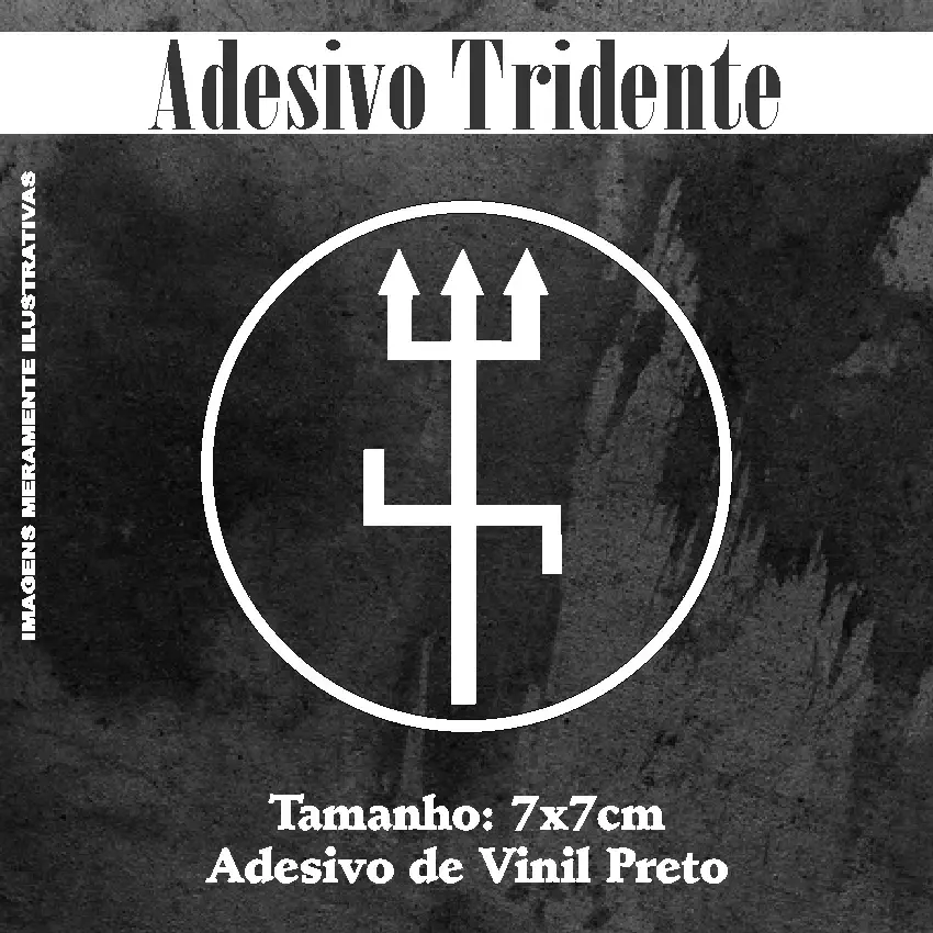 Miniatura 4 de Adesivo Recortado - Tridente 7x7cm