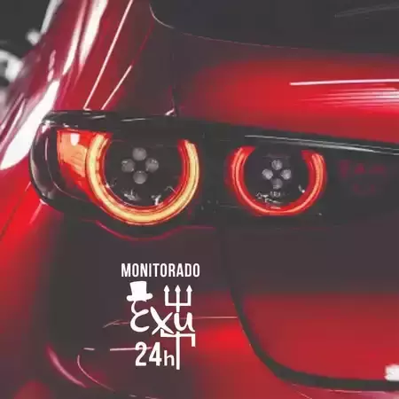 Miniatura 2 de Adesivo Recortado - Monitorado por Exu