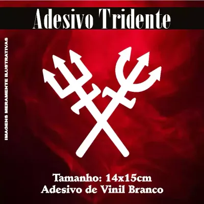 Miniatura 8 de Adesivo Recortado - Tridente 14x15 cm