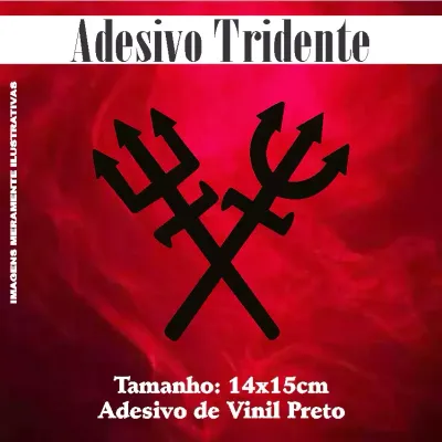 Miniatura 7 de Adesivo Recortado - Tridente 14x15 cm