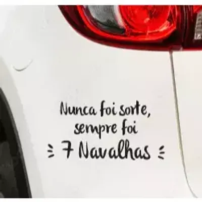 Miniatura 1 de Adesivo Nunca Foi Sorte Sempre Foi 7 Navalhas 16x8