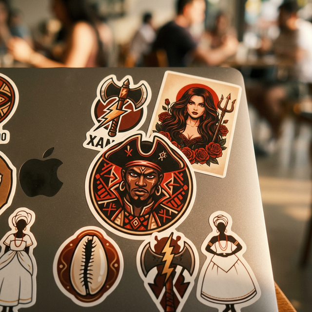 Adesivos premium de Umbanda e Candomblé Axé Artigos Religiosos